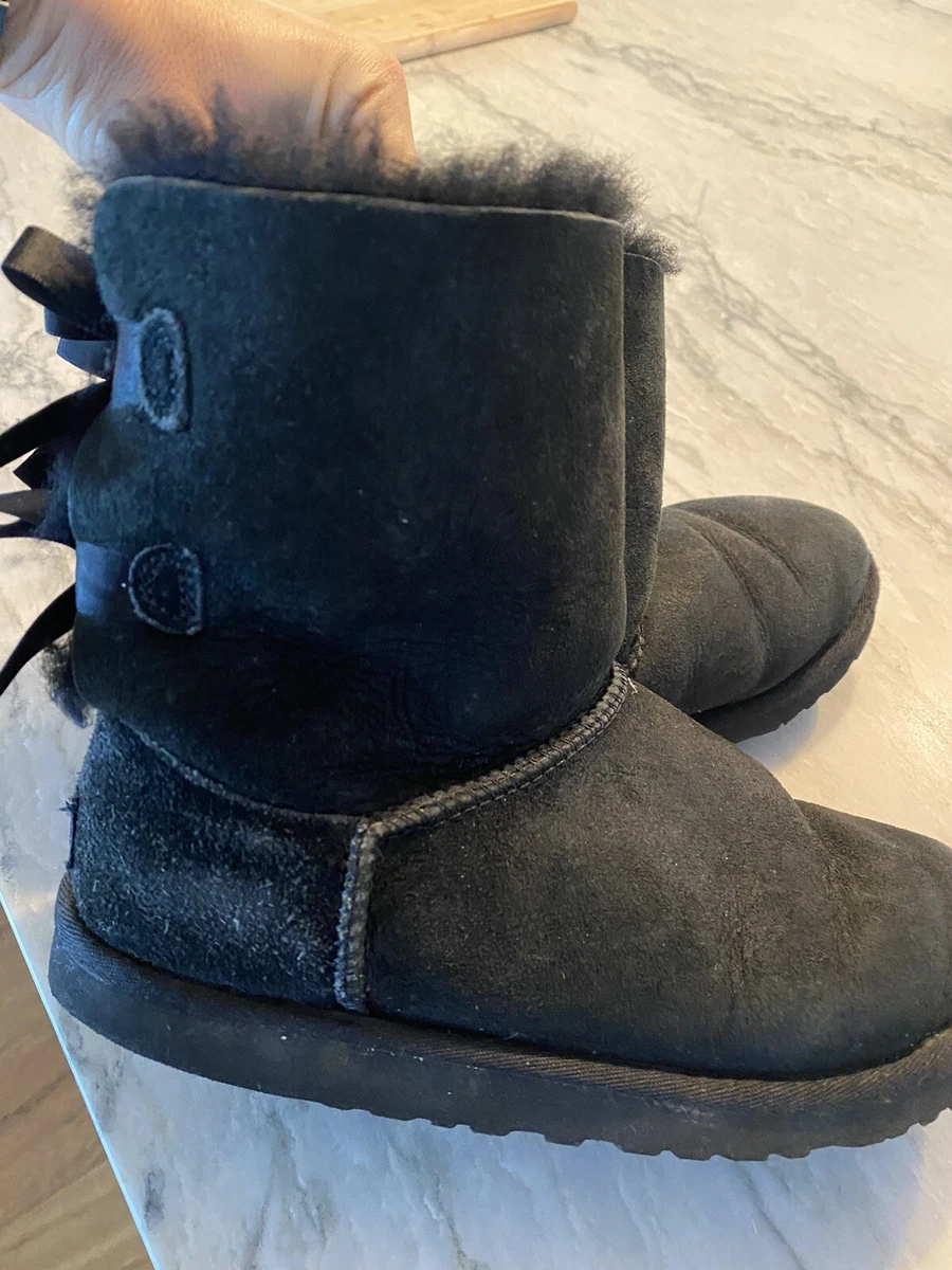 Black ugg boots bailey bow sale