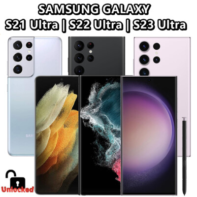 NEW Samsung Galaxy S23 Ultra/S22 Ultra/S21 Ultra 128/256/512GB Factory Unlocked