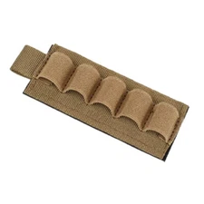 Shotgun Detachable Side Saddle 12/20GA 5Rounds Shell Holder Carrier Molle Pouch