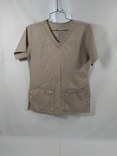 Women's Wonderwork V-Neck Scrub Top, Fuchsia, Size XS