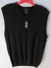 F/X Fusion Large Black Sleeveless V-Neck Jersey Vest NWT NOS