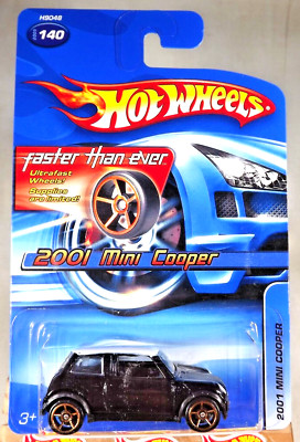 2005 Hot Wheels Faster Than Ever Mainline/Collector #140 2001 MINI COOPER Black
