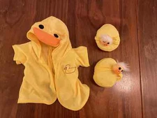The Bear Factory Duck Robe for 16-18" Teddy Bear + SLIPPERS