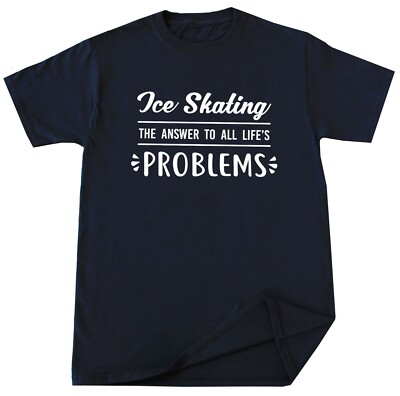 Ice Skating T-Shirt Winter Sport Skater Gift Figure Skating Skate Roller Tee
