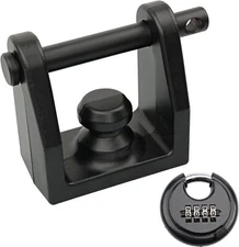TL-20 Heavy-Duty Trailer Coupler Lock w/ Padlock For Bulldog Style Receiver Lock