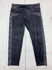 Womens Black Faux Jean Leggings Size 4XL