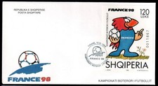 Albania 1998. CAMPEONATO MUNDIAL DE FUTBOL. FIFA. FRANCIA 98. Bloque FDC MNH