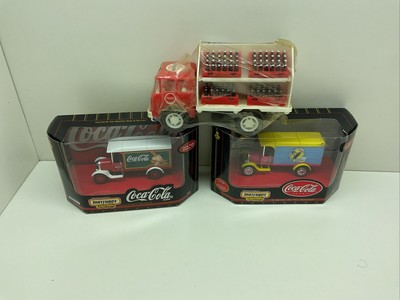 Matchbox Cars x 2 37970 /92465 Models Coca-Cola Plus Truck With Cokes Impala. G7