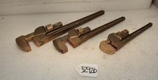 1 lot Ampco Safety Non Sparking Brass Pipe Wrenches (Inv.32926)
