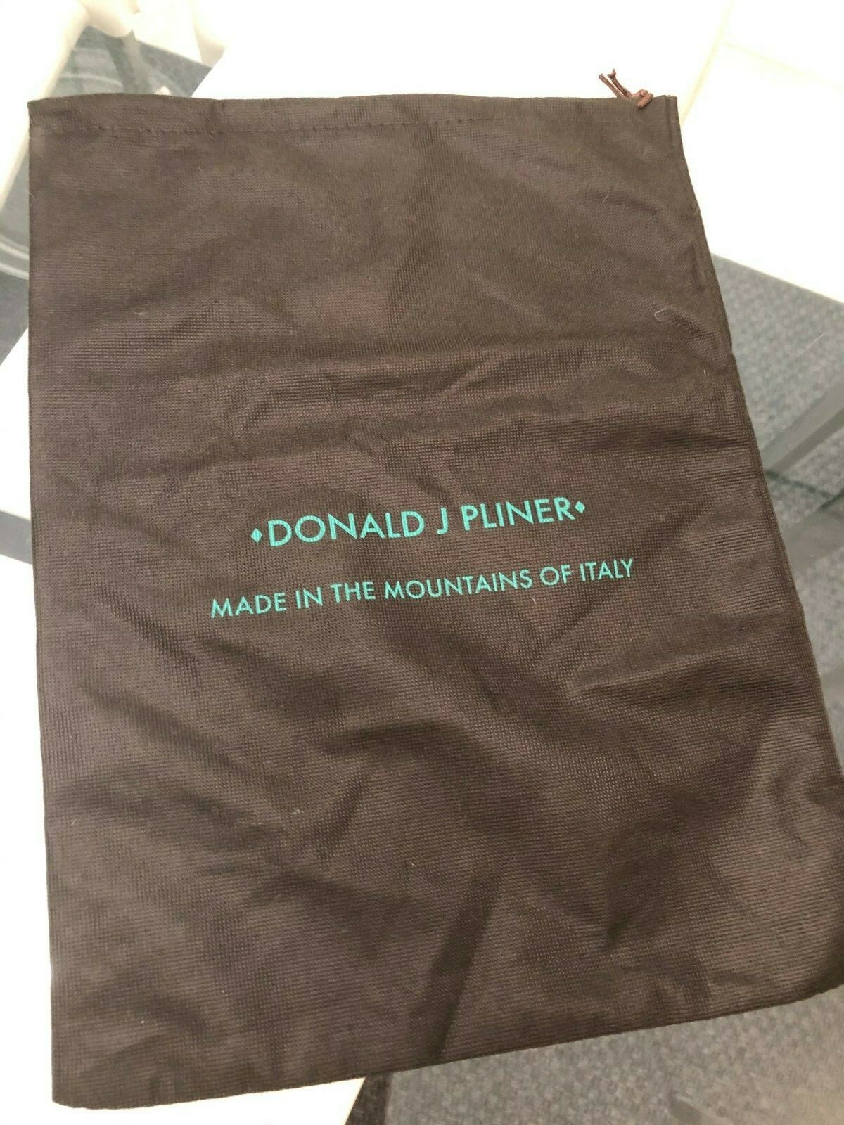 DONALD J. PLINER Empty Dark Brown Shoe Dust Bag/ Duster eBay