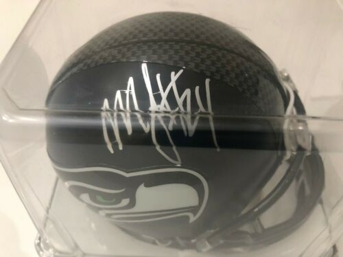 NFL Seahawks Football Marshawn Lynch Sign Mini Helmet Riddell NEW Brand NEW - Picture 2 of 6