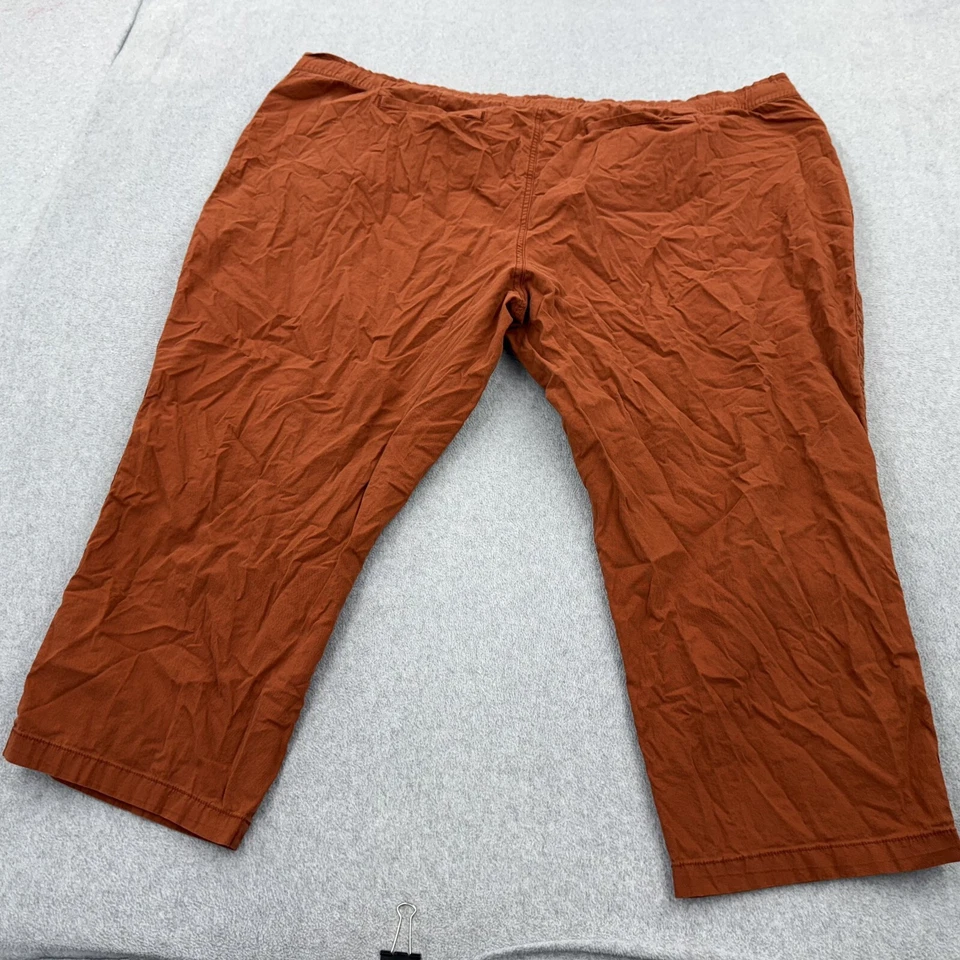 Sonoma Pants Womens 4X Orange Crop Pull On Drawstring Paper Waist Comfort - Image 2 of 4