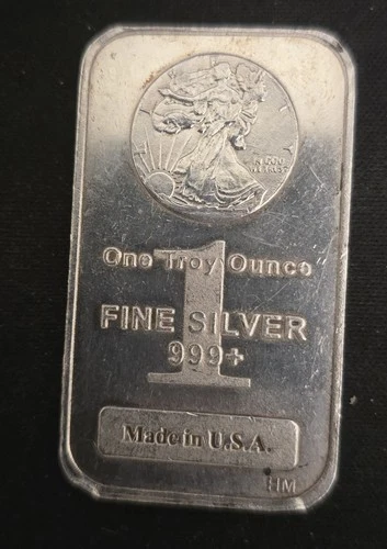 1 oz .999 Fine Silver Bar Highland Mint Walking Liberty Made in USA.