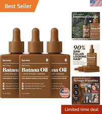 Deeply Nourishing Batana Oil with Rosemary - Stronger, Thicker Hair Set of 3