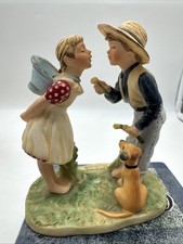 VINTAGE Gorham Norman Rockwell Figurine Seasons 