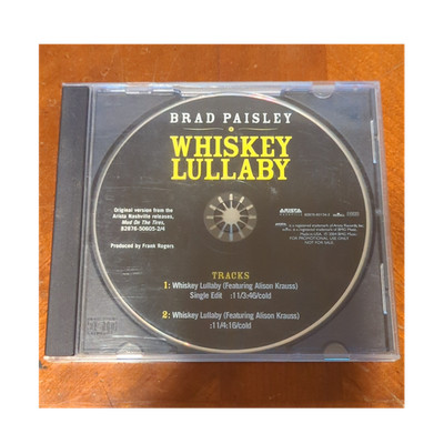 Brad Paisley, Alison Krauss: Whiskey Lullaby CD Single Arista Promo 82876-60134