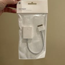 NEW Genuine Apple 30-Pin to VGA Adapter MC552ZM/A A1368 for iPad iPhone iPod