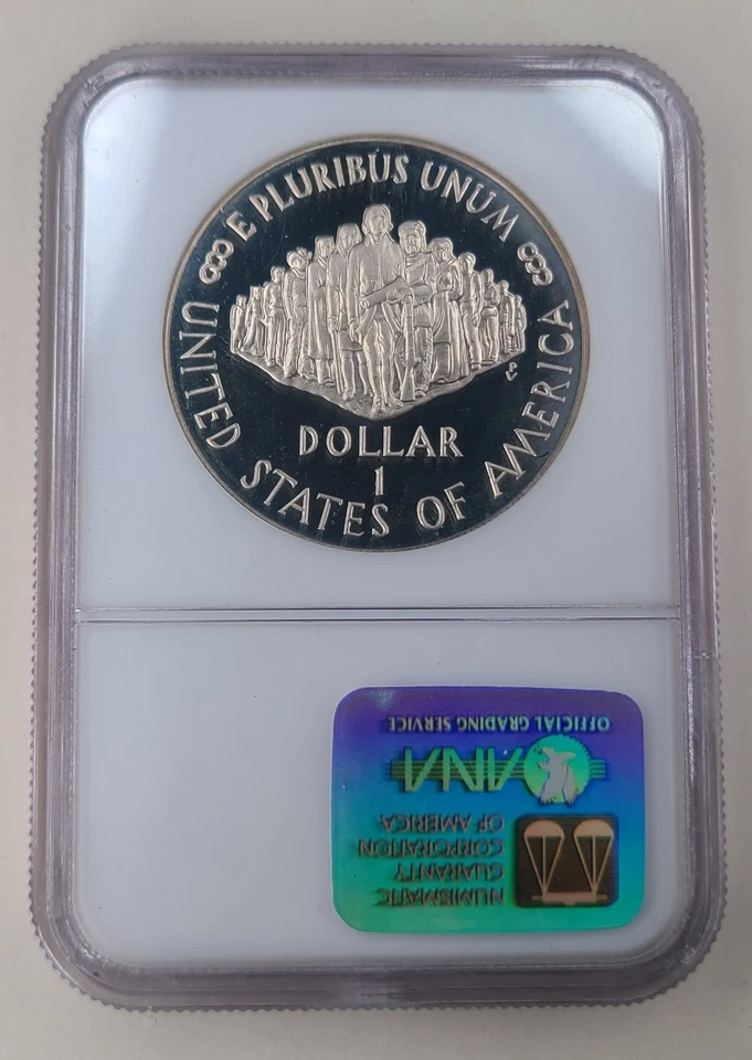 1987-S Constitution Commemorative Silver Dollar NGC PF69 Ultra Cameo - Image 2 of 4