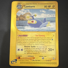 Lanturn 21/147 Aquapolis Rare Regular 80 HP English 2002 Pokemon TCG Unlimited on eBay