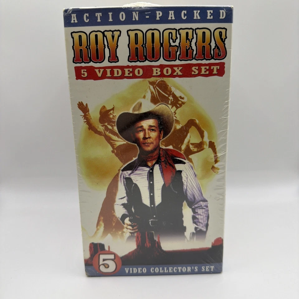 SEALED Roy Rogers 5 Video Box Set VHS Western UAV Brand New Factory - Image 3 of 4