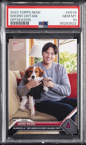 2023 TOPPS NOW OFFSEASON #OS19 SHOHEI OHTANI PSA 10