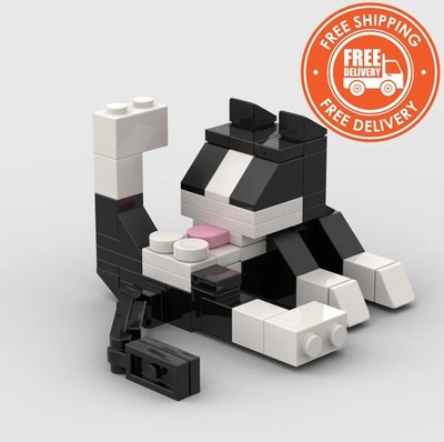 Tierserie 62 Teile MOC Steine - Katzenfiguren DIY Bausteine