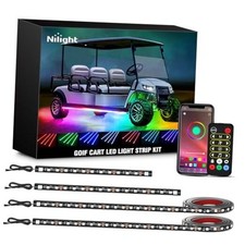 4PCS Golf Cart Underglow LED Light Strip Dream Color Multi-Mode Neon 4 PCS