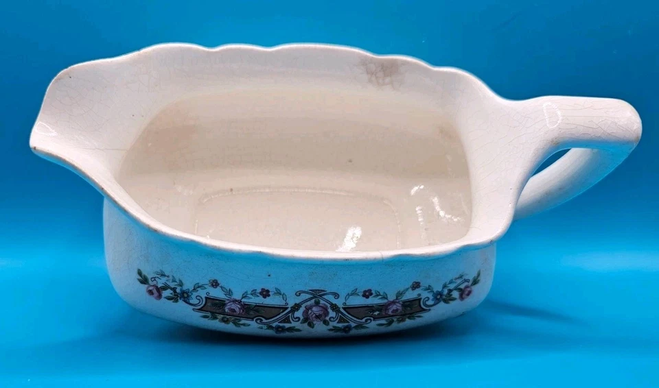 Gravy Boat Lido W. S. George Blanco Hecho en EE. UU. Foto 4 de 4