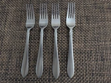 Oneida Simba Jacqueline Stainless 18/0 Flatware  4 Dinner Forks