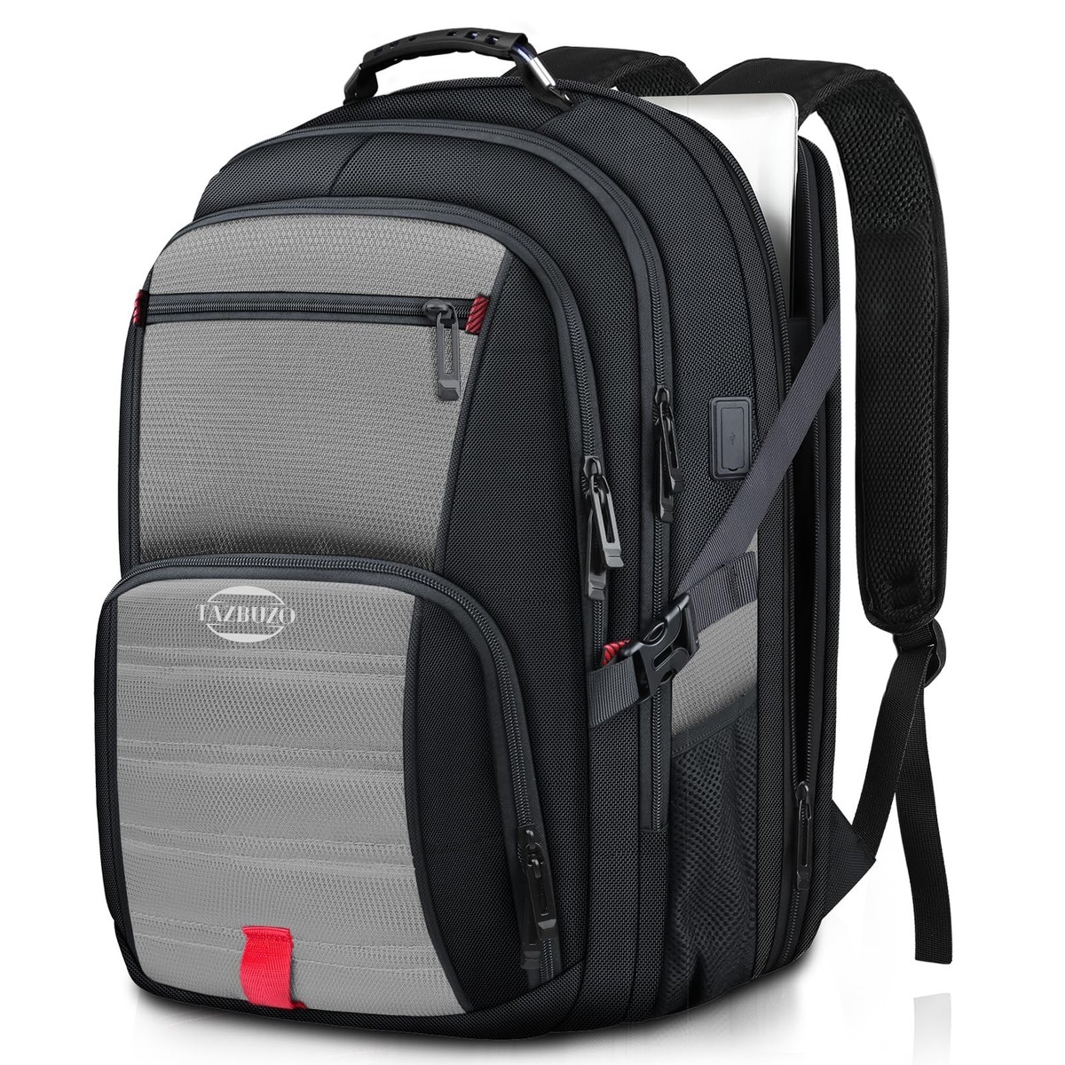 tazbuzo 18.4 Inch Extra Large Travel Backpack, TSA Laptop 