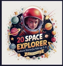20 Space Explorer Bedtime Stories For Kids Age 3 - 8 by Blume Potter Hardcover B