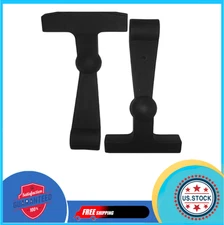 2-Pack Black Rubber Cooler Latches, Replacement Lid Handles, 4.6 x 2.5 Inch