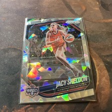 2025 Prizm WNBA Jacy Sheldon #113 Silver Cracked Ice Prizm Washington Mystics