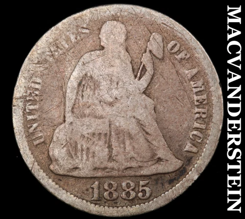 1885 Seated Liberty Dime- Scarce Better Date No Reserve #J589
