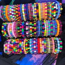 15 Random Kandi Singles Bracelets EDM PLUR RAVE