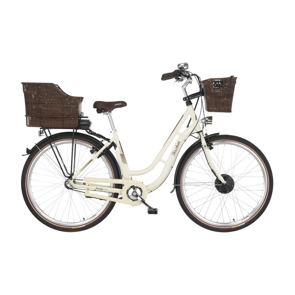E-Bike City Retro 28 Zoll FISCHER CITA ER 1804 Rücktritt RH 48cm 418Wh elfenbein