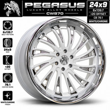 Pegasus Cw870 24x9 6x139.7 20 Cb 78.1 Whitechrome