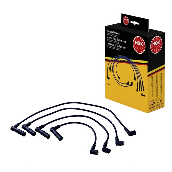 ZüNdleitungssatz 4 Kabel Schwarz NGK Aftermarket-Expertise FüR U.A. Fiat Tempra-image