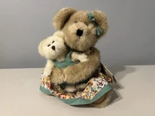 Boyds Bear Best Dressed Collection Momma Macbearsley & Baby #82515 Vintage 2003