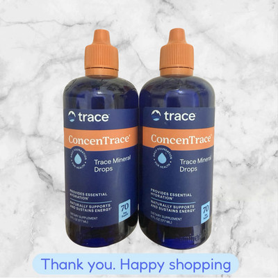 Lot of 2 Trace Minerals ConcenTrace MINERAL DROPS 6 fl.oz Each NEW SHIPPING