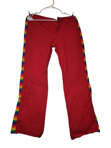 Pantalones vintage Dickies reciclados Y2K para mujer talla 7, rojo orgullo - Imagen 1 de 5