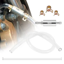 Motorcycle Car Brake Bleeder Clutch Hose Bleeding Tool One Way Valve & Tube Kit