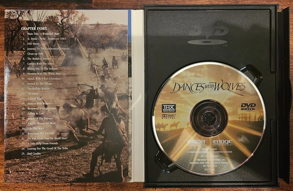 Dances with Wolves (DVD, 1998, THX Digitally Mastered) - Image 2 of 4