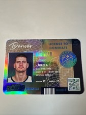 Nikola Jokic 2021-22 Panini Contenders License To Dominate Case Hit #7 SSP 