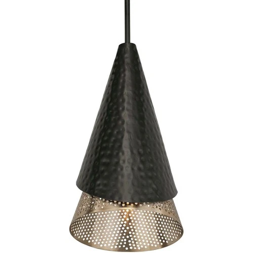 Uttermost 21624 Apollo Mini Pendant Matte Black and Matte Gold - Picture 6 of 9