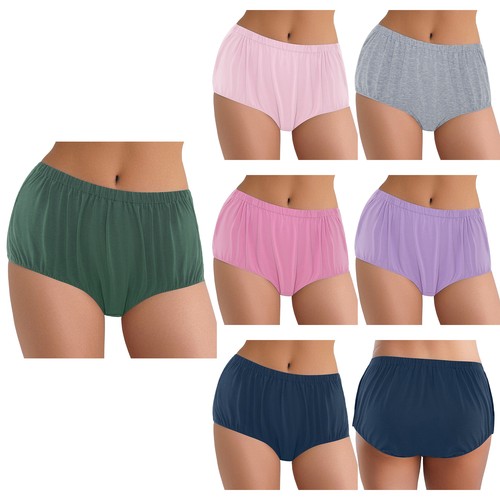 Women Briefs Adult Shorts Open Thong Soft Underwear Cotton Panties Bedridden - Picture 3 of 82