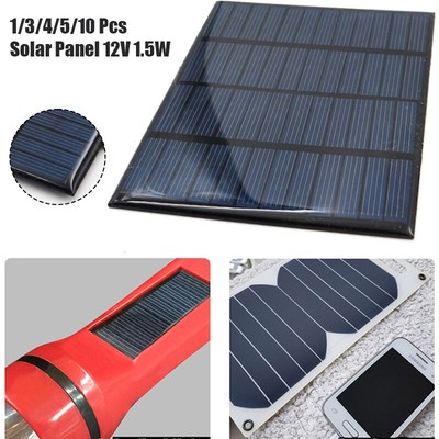 1/3/4/5/10 Stück 12V 1,5W Solar Panel Solar System DIY für Licht Zelle Ladegerät