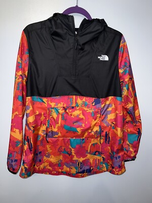The North Face Printed Fanorak Pink Mens/Womens Windwall