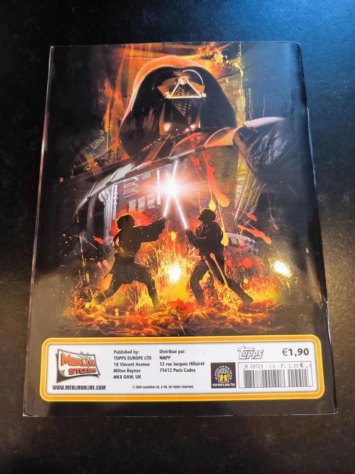 Rare Album Merlin Topps Panini La Revanche Des Sith Complet Avec Poster - Photo 2/4