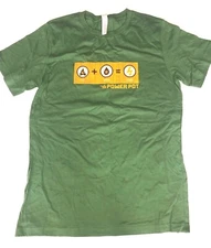 Power Pot Shirt Large Fire + Water = Power  NEW